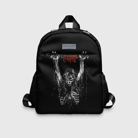 Детский рюкзак 3D с принтом Cannibal Corpse в городе Новоалтайск, 100% полиэстер | лямки с регулируемой длиной, сверху петелька, чтобы рюкзак можно было повесить на вешалку. Основное отделение закрывается на молнию, как и внешний карман. Внутри дополнительный карман. По бокам два дополнительных кармашка | Тематика изображения на принте: cannibal corpse | kreator | punk rock | slayer | sodom | анархия | блэк метал | гаражный рок | гранж | дэт метал | металл | панк рок | рок музыка | рок н ролл | рокер | треш метал | труп каннибал | тяжелый рок | хард рок