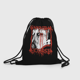 Рюкзак-мешок 3D с принтом Cannibal Corpse в городе Новоалтайск, 100% полиэстер | плотность ткани — 200 г/м2, размер — 35 х 45 см; лямки — толстые шнурки, застежка на шнуровке, без карманов и подкладки | Тематика изображения на принте: cannibal corpse | kreator | punk rock | slayer | sodom | анархия | блэк метал | гаражный рок | гранж | дэт метал | металл | панк рок | рок музыка | рок н ролл | рокер | треш метал | труп каннибал | тяжелый рок | хард рок