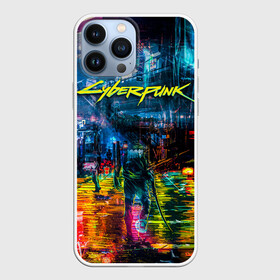 Чехол для iPhone 13 Pro Max с принтом Сyberpunk City в городе Новоалтайск,  |  | город | катана | киберпанк | киборг | меч | надпись | неон | ночь | огни | оружие | свет | цвета