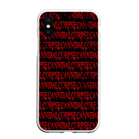 Чехол для iPhone XS Max матовый с принтом Cannibal Corpse  в городе Новоалтайск, Силикон | Область печати: задняя сторона чехла, без боковых панелей | Тематика изображения на принте: deth metal | дет метал | метал | паттерн | труп каннибала