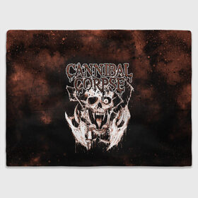 Плед 3D с принтом Cannibal Corpse в городе Новоалтайск, 100% полиэстер | закругленные углы, все края обработаны. Ткань не мнется и не растягивается | canibal corpse | cannibal corpse | death metal | группы | дэт метал | канибал корпс | метал | рок