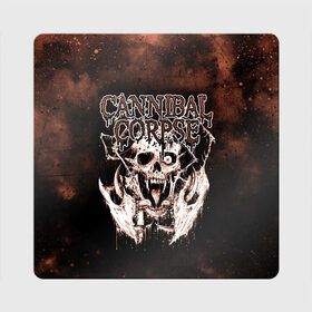 Магнит виниловый Квадрат с принтом Cannibal Corpse в городе Новоалтайск, полимерный материал с магнитным слоем | размер 9*9 см, закругленные углы | canibal corpse | cannibal corpse | death metal | группы | дэт метал | канибал корпс | метал | рок
