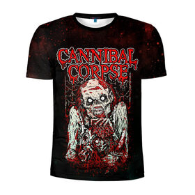 Мужская футболка 3D спортивная с принтом Cannibal Corpse в городе Новоалтайск, 100% полиэстер с улучшенными характеристиками | приталенный силуэт, круглая горловина, широкие плечи, сужается к линии бедра | canibal corpse | cannibal corpse | death metal | группы | дэт метал | канибал корпс | метал | рок