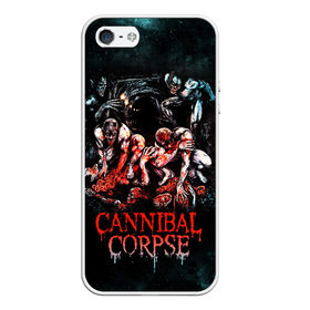 Чехол для iPhone 5/5S матовый с принтом Cannibal Corpse в городе Новоалтайск, Силикон | Область печати: задняя сторона чехла, без боковых панелей | canibal corpse | cannibal corpse | death metal | группы | дэт метал | канибал корпс | метал | рок