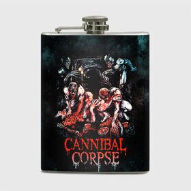 Фляга с принтом Cannibal Corpse в городе Новоалтайск, металлический корпус | емкость 0,22 л, размер 125 х 94 мм. Виниловая наклейка запечатывается полностью | canibal corpse | cannibal corpse | death metal | группы | дэт метал | канибал корпс | метал | рок