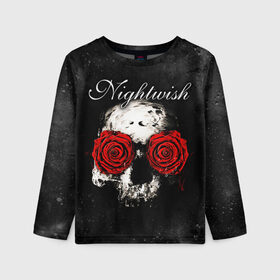 Детский лонгслив 3D с принтом NIGHTWISH в городе Новоалтайск, 100% полиэстер | длинные рукава, круглый вырез горловины, полуприлегающий силуэт
 | metal | nightwish | tarja turunen | метал | музыка | найтвиш | рок | симфо метал | тарья турунен