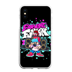 Чехол для iPhone XS Max матовый с принтом Friday Night Funkin в городе Новоалтайск, Силикон | Область печати: задняя сторона чехла, без боковых панелей | friday night funk | friday night funkin | the boyfriend | бойфренд | игры