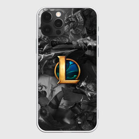 Чехол для iPhone 12 Pro Max с принтом League of Legends Black&White в городе Новоалтайск, Силикон |  | blackandwhite | leagueoflegends | катарина | логотип | фортуна