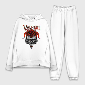 Женский костюм хлопок Oversize с принтом Valheim в городе Новоалтайск,  |  | fantasy | mmo | valheim | valve | валхейм | вальхейм | викинги | выживалка | игра | королевская битва | ммо | ролевая игра | фэнтази