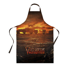 Фартук 3D с принтом Valheim Корабли в городе Новоалтайск, 100% полиэстер | общий размер — 65 х 85 см, ширина нагрудника — 26 см, горловина — 53 см, длина завязок — 54 см, общий обхват в поясе — 173 см. Принт на завязках и на горловине наносится с двух сторон, на основной части фартука — только с внешней стороны | fantasy | mmo | valheim | valve | валхейм | вальхейм | викинги | выживалка | игра | королевская битва | ммо | ролевая игра | фэнтази