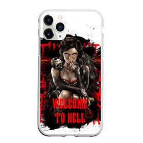 Чехол для iPhone 11 Pro матовый с принтом Welcome to hell в городе Новоалтайск, Силикон |  | dark | darkness | elegancefly | phoenix | sheokate | vampire | вампир | готика | демон | кровь | тьма | феникс | фэнтези | череп