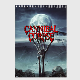 Скетчбук с принтом CANNIBAL CORPSE в городе Новоалтайск, 100% бумага
 | 48 листов, плотность листов — 100 г/м2, плотность картонной обложки — 250 г/м2. Листы скреплены сверху удобной пружинной спиралью | Тематика изображения на принте: cannibal corpse | evisceration plague | hammer smashed face. | violence unimagined | дэт метал | музыка | рок | труп каннибала