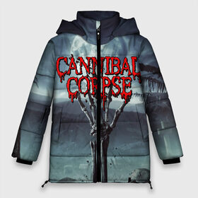 Женская зимняя куртка Oversize с принтом CANNIBAL CORPSE в городе Новоалтайск, верх — 100% полиэстер; подкладка — 100% полиэстер; утеплитель — 100% полиэстер | длина ниже бедра, силуэт Оверсайз. Есть воротник-стойка, отстегивающийся капюшон и ветрозащитная планка. 

Боковые карманы с листочкой на кнопках и внутренний карман на молнии | cannibal corpse | evisceration plague | hammer smashed face. | violence unimagined | дэт метал | музыка | рок | труп каннибала