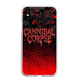 Чехол для iPhone XS Max матовый с принтом CANNIBAL CORPSE в городе Новоалтайск, Силикон | Область печати: задняя сторона чехла, без боковых панелей | cannibal corpse | evisceration plague | hammer smashed face. | violence unimagined | дэт метал | музыка | рок | труп каннибала
