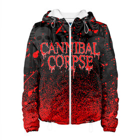 Женская куртка 3D с принтом CANNIBAL CORPSE в городе Новоалтайск, ткань верха — 100% полиэстер, подклад — флис | прямой крой, подол и капюшон оформлены резинкой с фиксаторами, два кармана без застежек по бокам, один большой потайной карман на груди. Карман на груди застегивается на липучку | cannibal corpse | evisceration plague | hammer smashed face. | violence unimagined | дэт метал | музыка | рок | труп каннибала