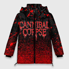 Женская зимняя куртка Oversize с принтом CANNIBAL CORPSE в городе Новоалтайск, верх — 100% полиэстер; подкладка — 100% полиэстер; утеплитель — 100% полиэстер | длина ниже бедра, силуэт Оверсайз. Есть воротник-стойка, отстегивающийся капюшон и ветрозащитная планка. 

Боковые карманы с листочкой на кнопках и внутренний карман на молнии | cannibal corpse | evisceration plague | hammer smashed face. | violence unimagined | дэт метал | музыка | рок | труп каннибала