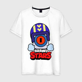 Мужская футболка хлопок с принтом STU СТУ Brawl Stars в городе Новоалтайск, 100% хлопок | прямой крой, круглый вырез горловины, длина до линии бедер, слегка спущенное плечо. | brawl | brawl stars | brawlstars | brawl_stars | jessie | бравл | бравлер stu | бравлстарс | гонщик | каскадер | сту