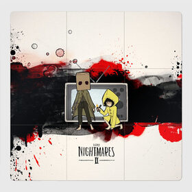 Магнитный плакат 3Х3 с принтом Little Nightmares 2 в городе Новоалтайск, Полимерный материал с магнитным слоем | 9 деталей размером 9*9 см | Тематика изображения на принте: manizha | далеровна | душанбе | евровидение | евровидение 2021 | манижа | певица | таджикистан | хамраева