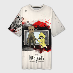 Платье-футболка 3D с принтом Little Nightmares 2 в городе Новоалтайск,  |  | manizha | далеровна | душанбе | евровидение | евровидение 2021 | манижа | певица | таджикистан | хамраева