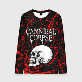 Мужской лонгслив 3D с принтом CANNIBAL CORPSE в городе Новоалтайск, 100% полиэстер | длинные рукава, круглый вырез горловины, полуприлегающий силуэт | cannibal corpse | evisceration plague | hammer smashed face. | violence unimagined | дэт метал | музыка | рок | труп каннибала