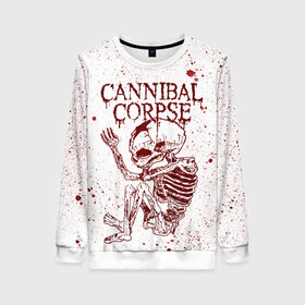 Женский свитшот 3D с принтом Cannibal Corpse в городе Новоалтайск, 100% полиэстер с мягким внутренним слоем | круглый вырез горловины, мягкая резинка на манжетах и поясе, свободная посадка по фигуре | canibal corpse | cannibal corpse | death metal | группы | дэт метал | канибал корпс | метал | рок