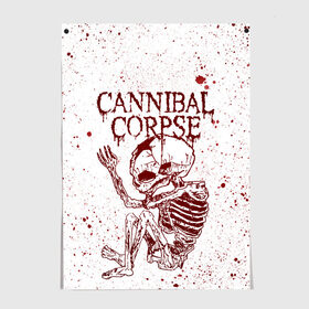 Постер с принтом Cannibal Corpse в городе Новоалтайск, 100% бумага
 | бумага, плотность 150 мг. Матовая, но за счет высокого коэффициента гладкости имеет небольшой блеск и дает на свету блики, но в отличии от глянцевой бумаги не покрыта лаком | canibal corpse | cannibal corpse | death metal | группы | дэт метал | канибал корпс | метал | рок