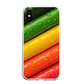 Чехол для iPhone XS Max матовый с принтом Цветные линии в городе Новоалтайск, Силикон | Область печати: задняя сторона чехла, без боковых панелей | Тематика изображения на принте: pencil | pencils | карандаш | карандаши | цвета