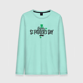 Мужской лонгслив хлопок с принтом ST.Patrick в городе Новоалтайск, 100% хлопок |  | saint patricks day | арт | графика | март | патрик | святой патрик