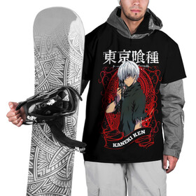 Накидка на куртку 3D с принтом Kaneki Ken с красным узором в городе Новоалтайск, 100% полиэстер |  | Тематика изображения на принте: anime | kaneki ken | tokyo ghoul | tokyo ghoul: re | аниме | анимэ | гули | джузо сузуя | канеки кен | кузен йошимура | наки | нишики нишио | ре | ренджи йомо | ризе камиширо | токийский гуль | тоука киришима | ута