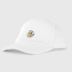 Детская бейсболка с принтом Чжун Ли в городе Новоалтайск, 100% хлопок | классический козырек, металлическая застежка-регулятор размера | Тематика изображения на принте: арт | архонт | гео | гео архонт | милый парень | моракс | рисунок | чжун ли