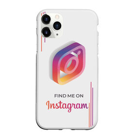 Чехол для iPhone 11 Pro Max матовый с принтом Инстаграм / Instagram в городе Новоалтайск, Силикон |  | Тематика изображения на принте: facebook | instagram | инста | инстаграм | платформа | приложение | редактор фотографий | социальная сеть | соцсеть