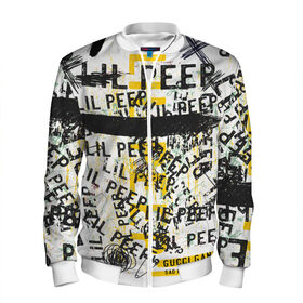 Мужской бомбер 3D с принтом LIL PEEP Vintage Graffiti Wall в городе Новоалтайск, 100% полиэстер | застегивается на молнию, по бокам два кармана без застежек, по низу бомбера и на воротнике - эластичная резинка | baby | bart | bird | cry | cry baby | cry dead smile | crybaby | gucci gang | lil peep | lil prince | logobombing | love | pattern | pink | граффити | гуччи | зарубежная музыка | лил пип | логобомбинг | любовь | маленький принц | малыш | патт
