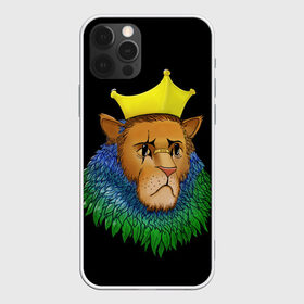 Чехол для iPhone 12 Pro Max с принтом Lion_art в городе Новоалтайск, Силикон |  | Тематика изображения на принте: king | lion | корона | кошка | лев | перья | царь | царь зверей