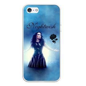 Чехол для iPhone 5/5S матовый с принтом Nightwish в городе Новоалтайск, Силикон | Область печати: задняя сторона чехла, без боковых панелей | Тематика изображения на принте: gothic | metall | nightwish | rock | tarja turunen | готические | логотипы рок групп | метал | музыка | найтвиш | рок группы | рокерские | симфоник метал | тарья турунен | черная роза
