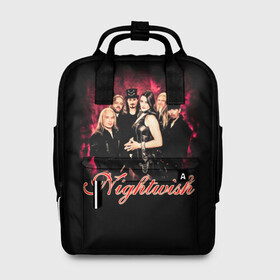 Женский рюкзак 3D с принтом Nightwish в городе Новоалтайск, 100% полиэстер | лямки с регулируемой длиной, сверху ручки, чтобы рюкзак нести как сумку. Основное отделение закрывается на молнию, как и внешний карман. Внутри два дополнительных кармана, один из которых закрывается на молнию. По бокам два дополнительных кармашка, куда поместится маленькая бутылочка
 | gothic | metall | nightwish | rock | tarja turunen | готические | логотипы рок групп | метал | музыка | найтвиш | рок группы | рокерские | симфоник метал | тарья турунен