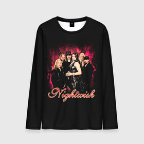 Мужской лонгслив 3D с принтом Nightwish в городе Новоалтайск, 100% полиэстер | длинные рукава, круглый вырез горловины, полуприлегающий силуэт | gothic | metall | nightwish | rock | tarja turunen | готические | логотипы рок групп | метал | музыка | найтвиш | рок группы | рокерские | симфоник метал | тарья турунен