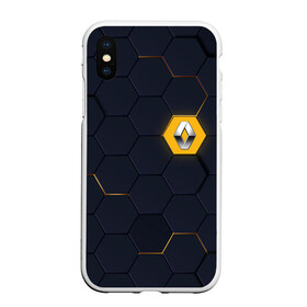 Чехол для iPhone XS Max матовый с принтом Renault в городе Новоалтайск, Силикон | Область печати: задняя сторона чехла, без боковых панелей | Тематика изображения на принте: 3d | 3д | for | life | renault | reno | броня | плиты | рено