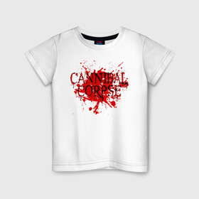 Детская футболка хлопок с принтом Cannibal Corpse в городе Новоалтайск, 100% хлопок | круглый вырез горловины, полуприлегающий силуэт, длина до линии бедер | cannibal | cannibal corpse | corpse | trash | алекс уэбстер | брутальный дэт метал | дэт метал | дэтграйнд | пол мазуркевич