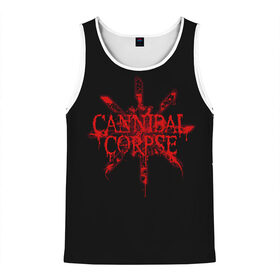Мужская майка 3D с принтом Cannibal Corpse в городе Новоалтайск, 100% полиэстер | круглая горловина, приталенный силуэт, длина до линии бедра. Пройма и горловина окантованы тонкой бейкой | cannibal | cannibal corpse | corpse | trash | алекс уэбстер | брутальный дэт метал | дэт метал | дэтграйнд | пол мазуркевич