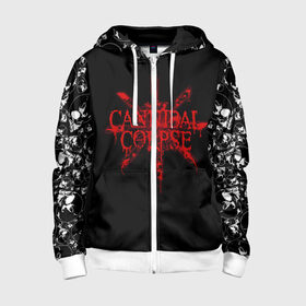 Детская толстовка 3D на молнии с принтом Cannibal Corpse в городе Новоалтайск, 100% полиэстер |  манжеты и пояс оформлены широкой мягкой резинкой, двухслойный капюшон со шнурком для регулировки, спереди карманы и застежка-молния
 | cannibal | cannibal corpse | corpse | trash | алекс уэбстер | брутальный дэт метал | дэт метал | дэтграйнд | пол мазуркевич