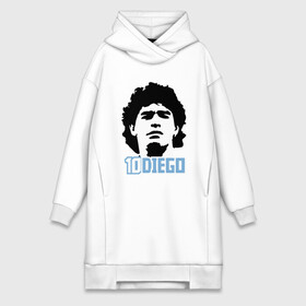 Платье-худи хлопок с принтом Марадона в городе Новоалтайск,  |  | argentina | football | maradona | messi | аргентина | гол | диего | марадона | месси | мяч | рука бога | спорт | футбол | чемпион