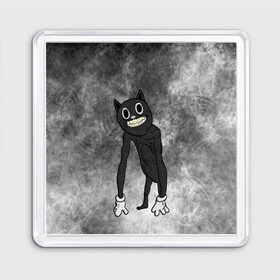 Магнит 55*55 с принтом Cartoon cat в городе Новоалтайск, Пластик | Размер: 65*65 мм; Размер печати: 55*55 мм | cartoon cat | crazy | horror | kitty | monster | безумный | враг | животные | зверь | злодей | злой кот | зубы | картун кэт | киска | кот | кошак | монстр | мультяшный кот | оскал | персонаж | страшилки | сумасшедший