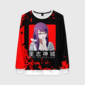 Женский свитшот 3D с принтом RIZE KAMISHIRO | Tokyo Ghoul в городе Новоалтайск, 100% полиэстер с мягким внутренним слоем | круглый вырез горловины, мягкая резинка на манжетах и поясе, свободная посадка по фигуре | anime | kaneki ken | tokyo ghoul | tokyo ghoul: re | аниме | анимэ | гули | джузо сузуя | канеки кен | кузен йошимура | наки | нишики нишио | ре | ренджи йомо | ризе камиширо | токийский гуль | тоука киришима | ута