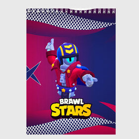 Скетчбук с принтом STU СТУ Brawl Stars в городе Новоалтайск, 100% бумага
 | 48 листов, плотность листов — 100 г/м2, плотность картонной обложки — 250 г/м2. Листы скреплены сверху удобной пружинной спиралью | Тематика изображения на принте: brawl | brawl stars | brawlstars | brawl_stars | jessie | бравл | бравлер stu | бравлстарс | гонщик | каскадер | сту