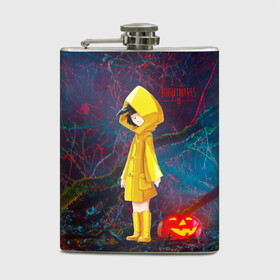 Фляга с принтом Little Nightmares 2 в городе Новоалтайск, металлический корпус | емкость 0,22 л, размер 125 х 94 мм. Виниловая наклейка запечатывается полностью | little nightmares | страшилка | страшная игра | ужас | хоррор