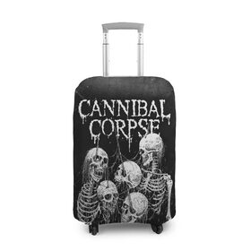 Чехол для чемодана 3D с принтом Cannibal Corpse в городе Новоалтайск, 86% полиэфир, 14% спандекс | двустороннее нанесение принта, прорези для ручек и колес | canibal corpse | cannibal corpse | death metal | группы | дэт метал | канибал корпс | метал | рок