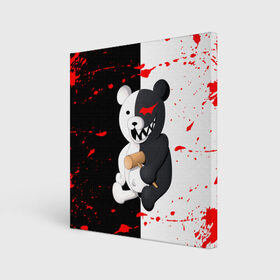 Холст квадратный с принтом MONOKUMA  МОНОКУМА в городе Новоалтайск, 100% ПВХ |  | Тематика изображения на принте: anime | danganronpa | enoshima | junko | monokuma | аниме | джунко | игра | манга | медведь | монокума | робот медведь | эношима