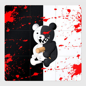 Магнитный плакат 3Х3 с принтом MONOKUMA  МОНОКУМА в городе Новоалтайск, Полимерный материал с магнитным слоем | 9 деталей размером 9*9 см | anime | danganronpa | enoshima | junko | monokuma | аниме | джунко | игра | манга | медведь | монокума | робот медведь | эношима