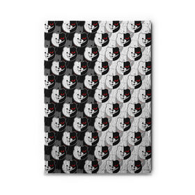 Обложка для автодокументов с принтом MONOKUMA  МОНОКУМА PATTERN в городе Новоалтайск, натуральная кожа |  размер 19,9*13 см; внутри 4 больших “конверта” для документов и один маленький отдел — туда идеально встанут права | anime | danganronpa | enoshima | junko | monokuma | аниме | джунко | игра | манга | медведь | монокума | робот медведь | эношима
