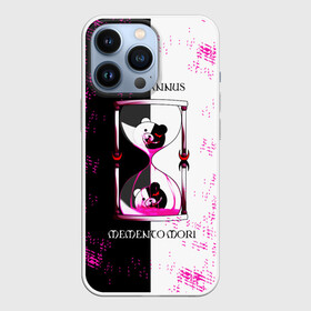 Чехол для iPhone 13 Pro с принтом MONOKUMA  МОНОКУМА HOURGLASS в городе Новоалтайск,  |  | Тематика изображения на принте: anime | danganronpa | enoshima | junko | monokuma | аниме | джунко | игра | манга | медведь | монокума | песочные часы | робот медведь | эношима